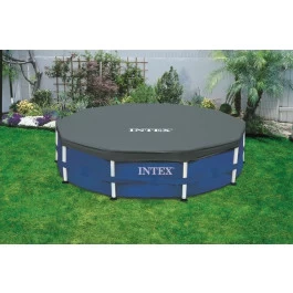 Bâche De Protection Intex Pour Piscine Tubulaire Ronde Ø 4,57 M