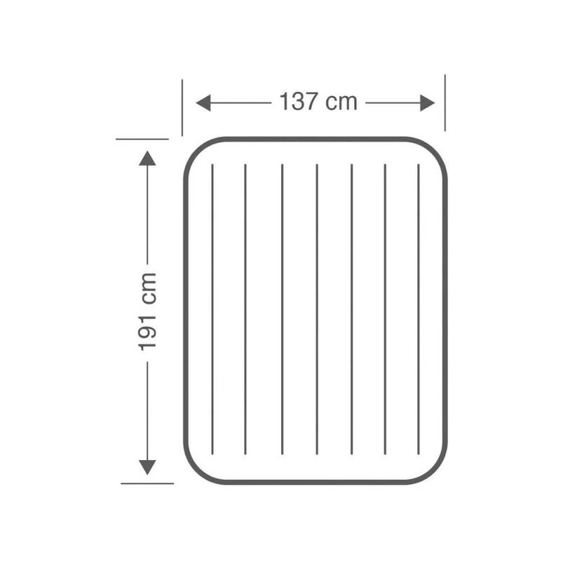 Intex Downy Full Airbed - Lit Gonflable - 191x137x25cm - Avec Accessoires – Image 4