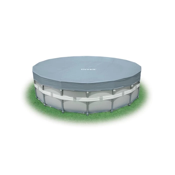 Bâche De Protection Intex Pour Piscine Tubulaire Ronde Ø 5,49 M