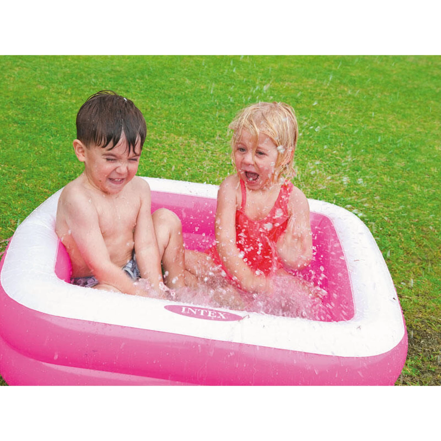 Intex Piscine Gonflable Carrée Rose – Image 3