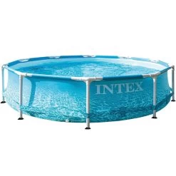 Intex Piscine Tubulaire Metal Frame Ocean Ronde 3,05 X 0,76 M