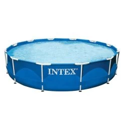 Intex Piscine Tubulaire Metal Frame Ronde 3,66 X 0,76 M